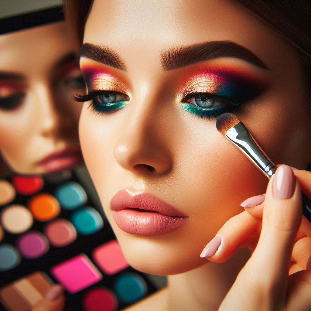 square image illustrating make up artist