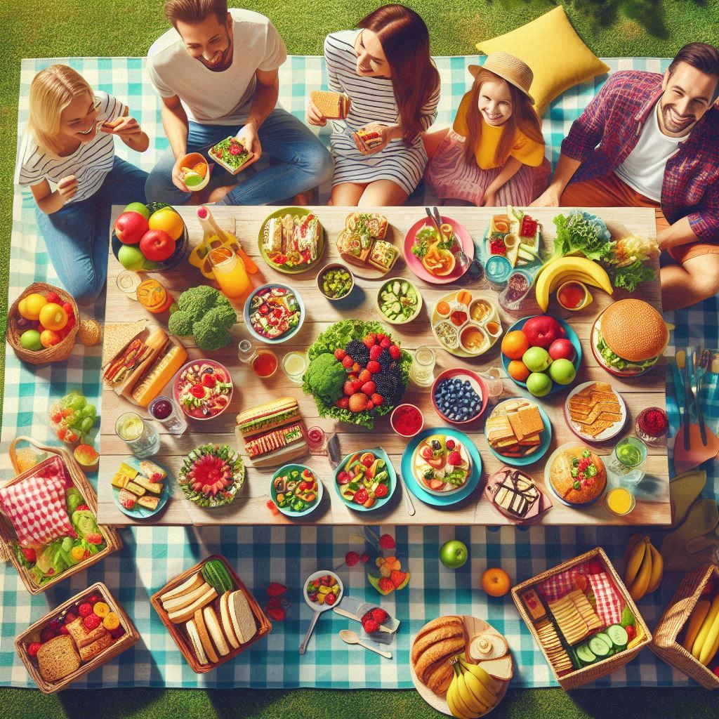 square image illustrating food